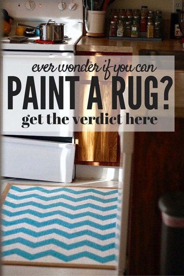 DIY painted rug