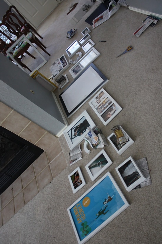 Want to know the secret to the perfect gallery wall every time? This post will tell you exactly how to achieve an awesome staircase gallery wall, and it has a trick to make hanging anything much easier! 