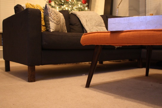 Fixing Up Our Ikea Karlstad Sofa Legs, How To Replace Ikea Sofa Legs