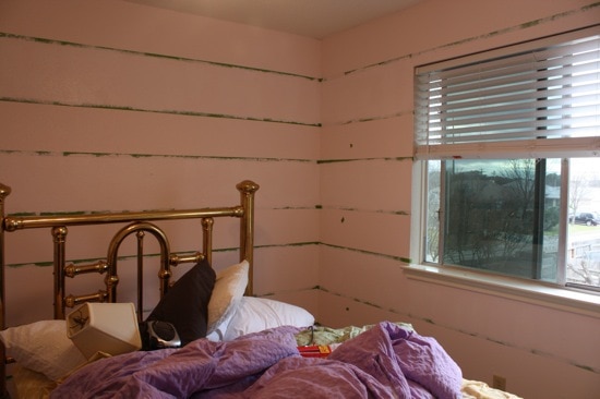 how to paint tone on tone striped walls