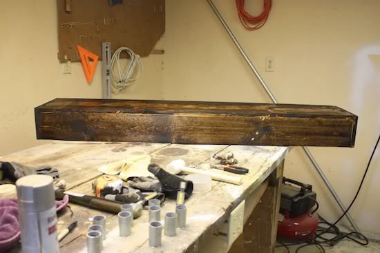Building a wooden box for DIY chandelier