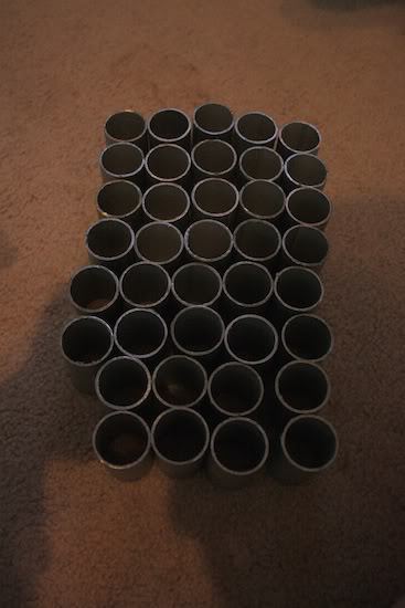Conduit to make faux light sockets for DIY light fixture