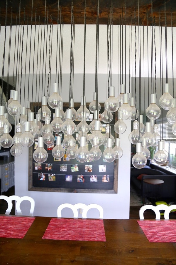 DIY MultiBulb Dining Room Chandelier Love & Renovations