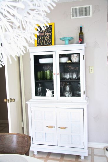 Craigslist painted china cabinet