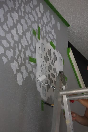 tips for how to paint a stencil on a wall