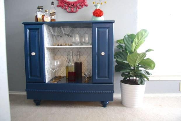 easy DIY bar cart