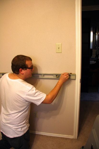 Installing molding in a room