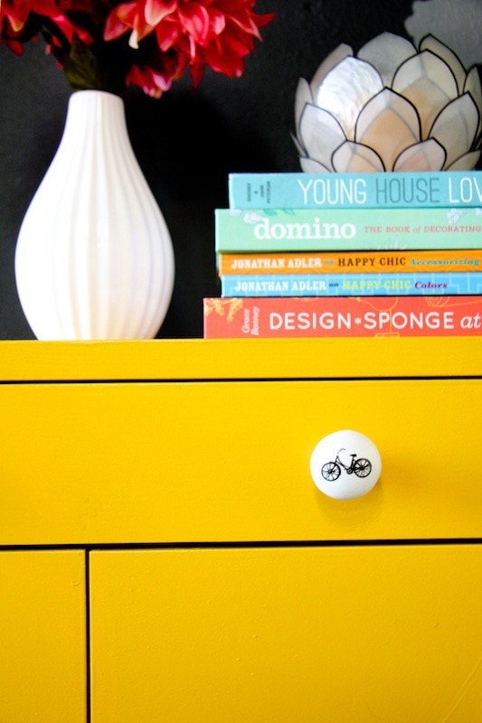 IKEA yellow sideboard