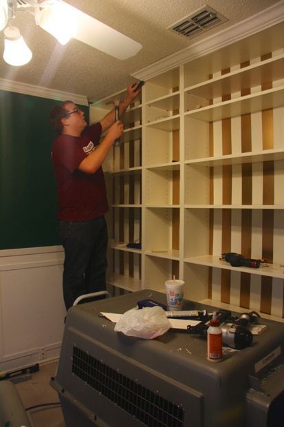 adding trim to Billy bookcases
