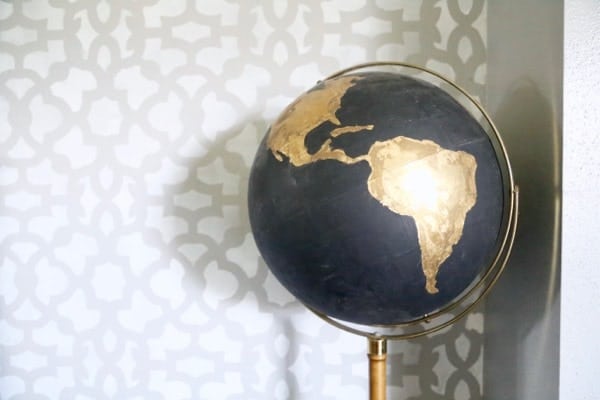 DIY Black & Gold Globe