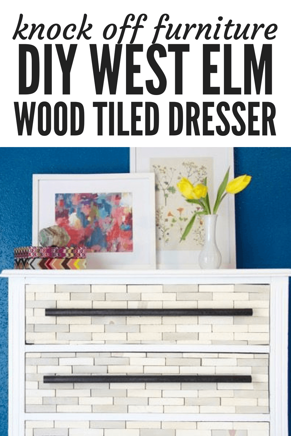 diy furniture project - west elm knock off