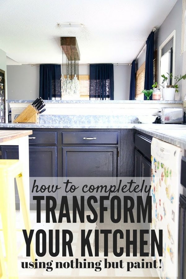 You won't even believe how simple it is to completely transform the look of your kitchen with nothing but a bit of paint! This change is incredible!