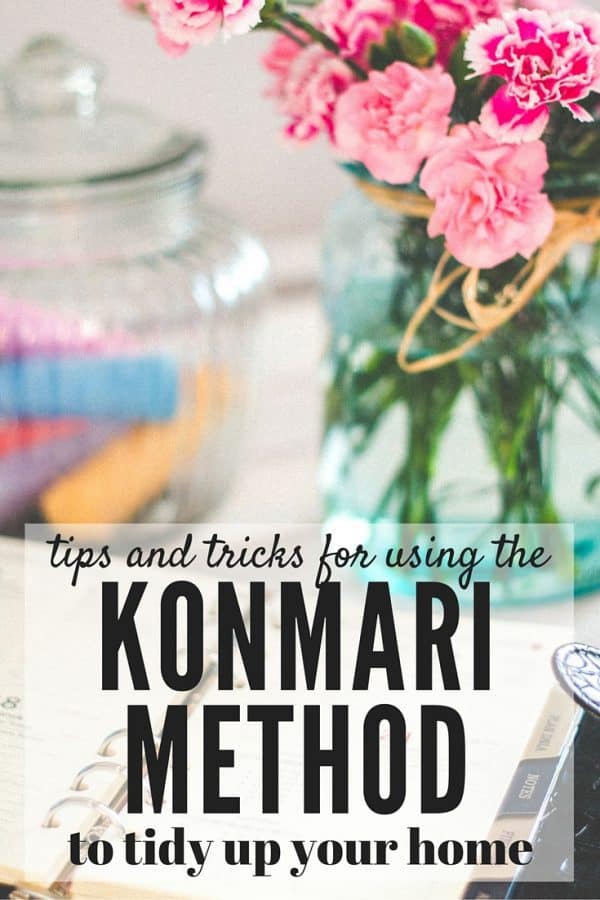 Using the Konmari method to organize living room