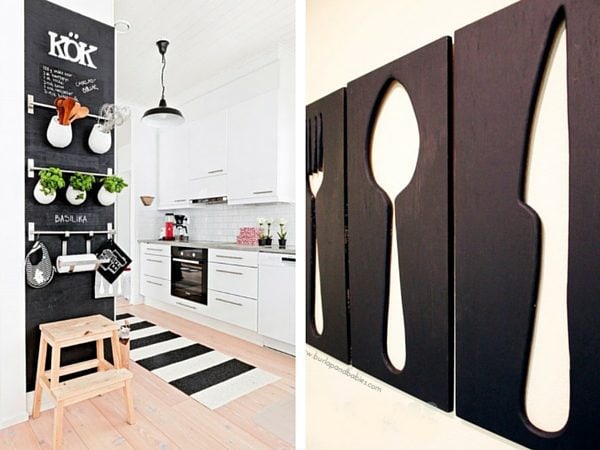 Ideas for kitchen wall art - DIY projects