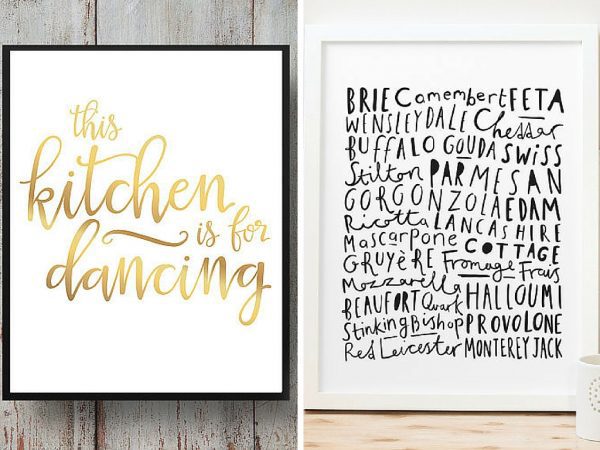 Kitchen wall art ideas