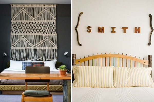 How to decorate above bed