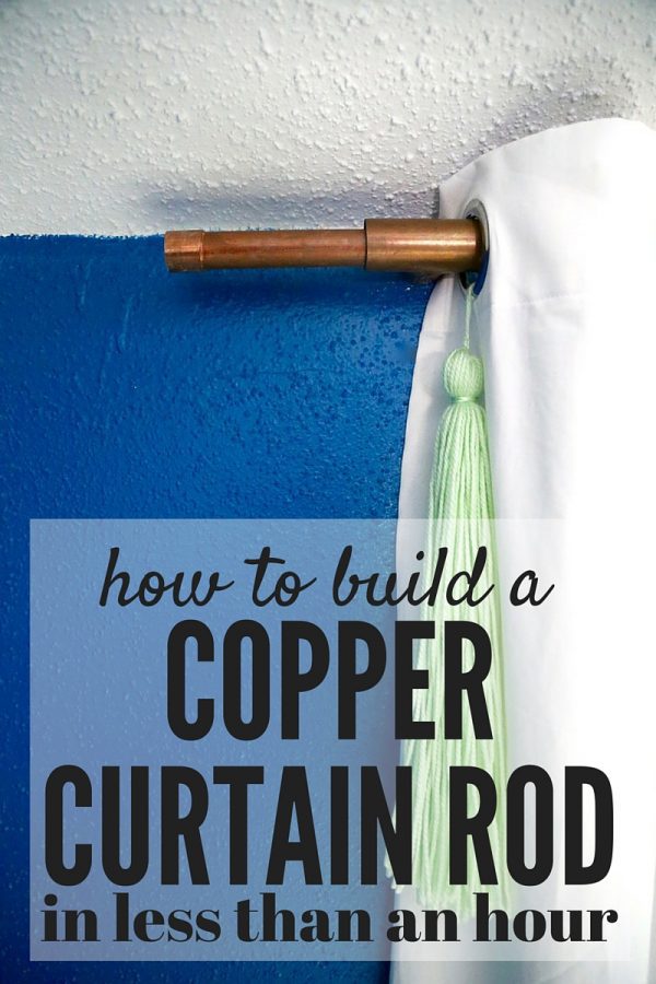 diy copper curtain rod