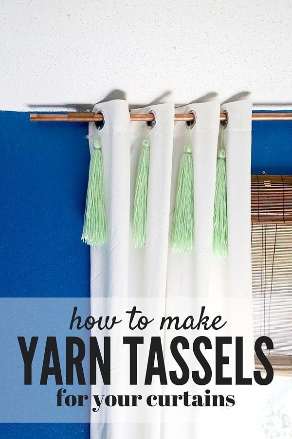 How to make your own yarn tassels 