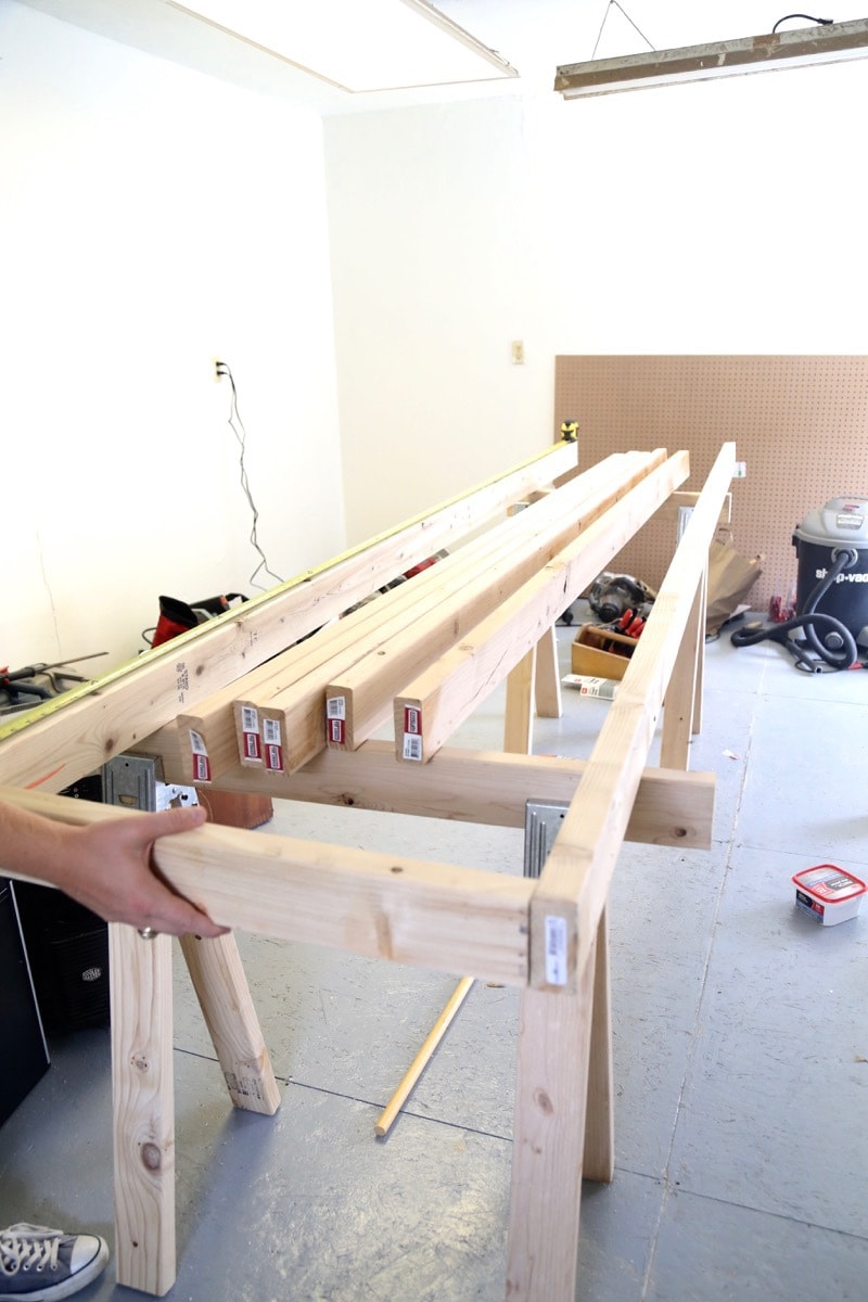 building a frame for a workbench