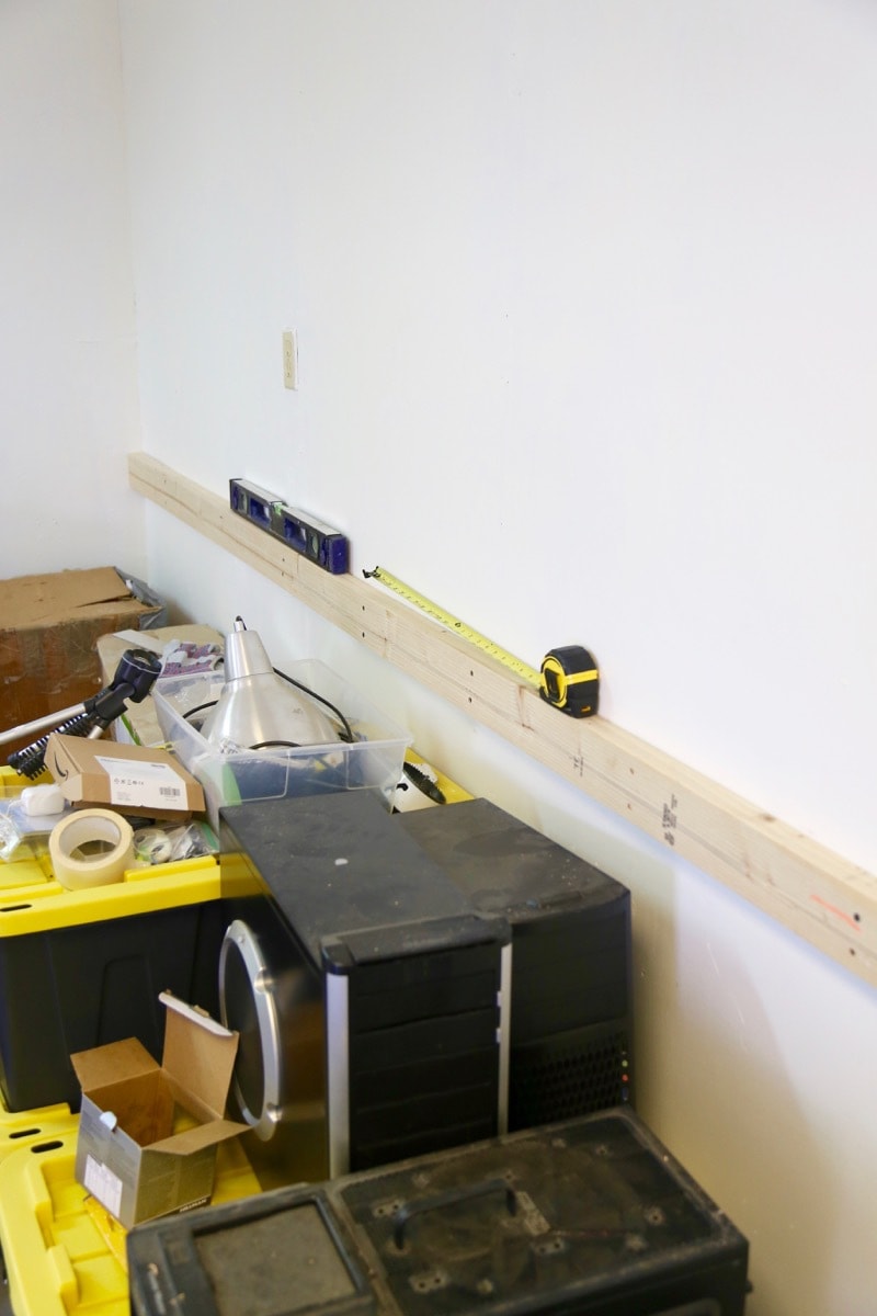 ledger board for DIY workbench