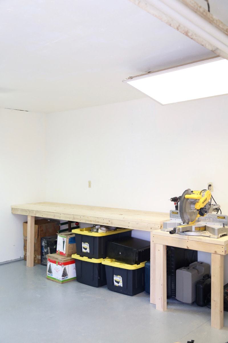 How to Build a simple DIY Workbench - Love &amp; Renovations