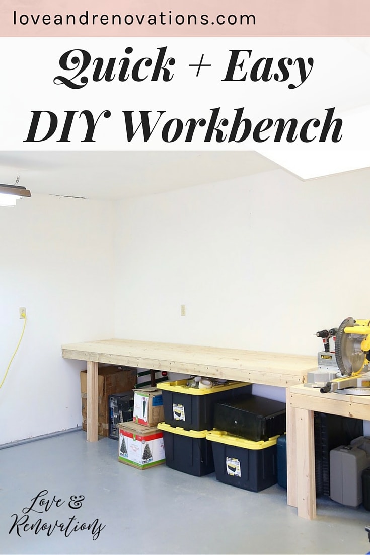 how to build a diy workbench
