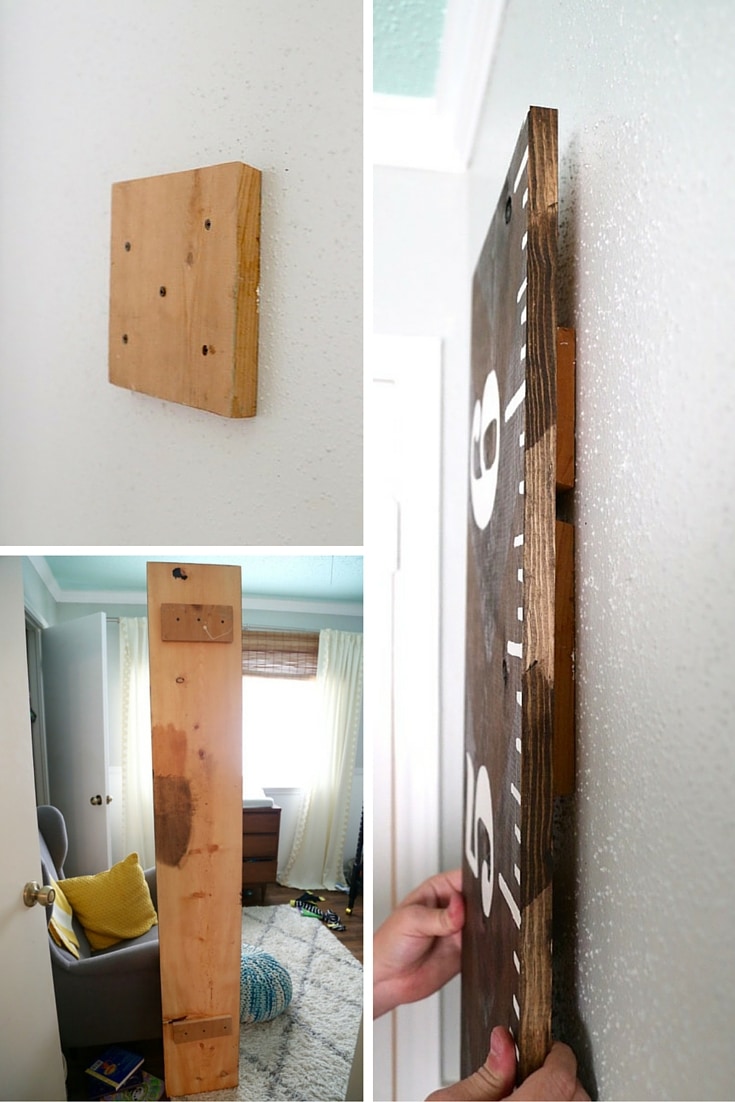 Hanging DIY growth chart ruler