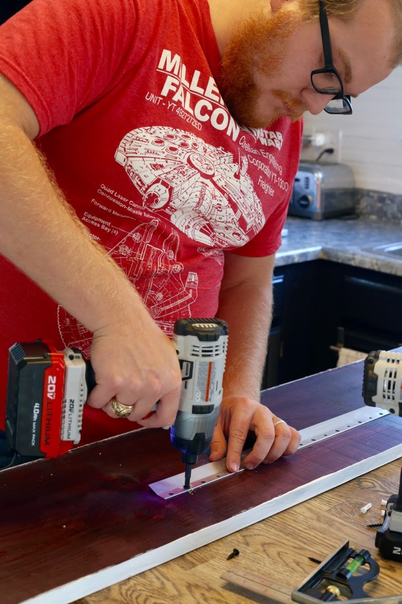 Installing a french cleat to hang DIY wood sign