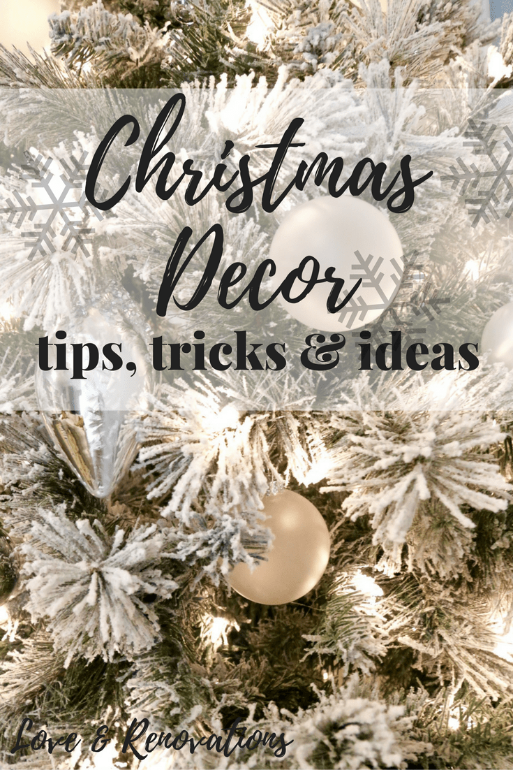 Great tips, tricks, and ideas for decorating for the Christmas season. This tree is so gorgeous and these tips are such a practical way to get your home looking great for Christmas without a ton of effort