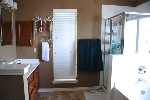 Master bathroom renovation: before