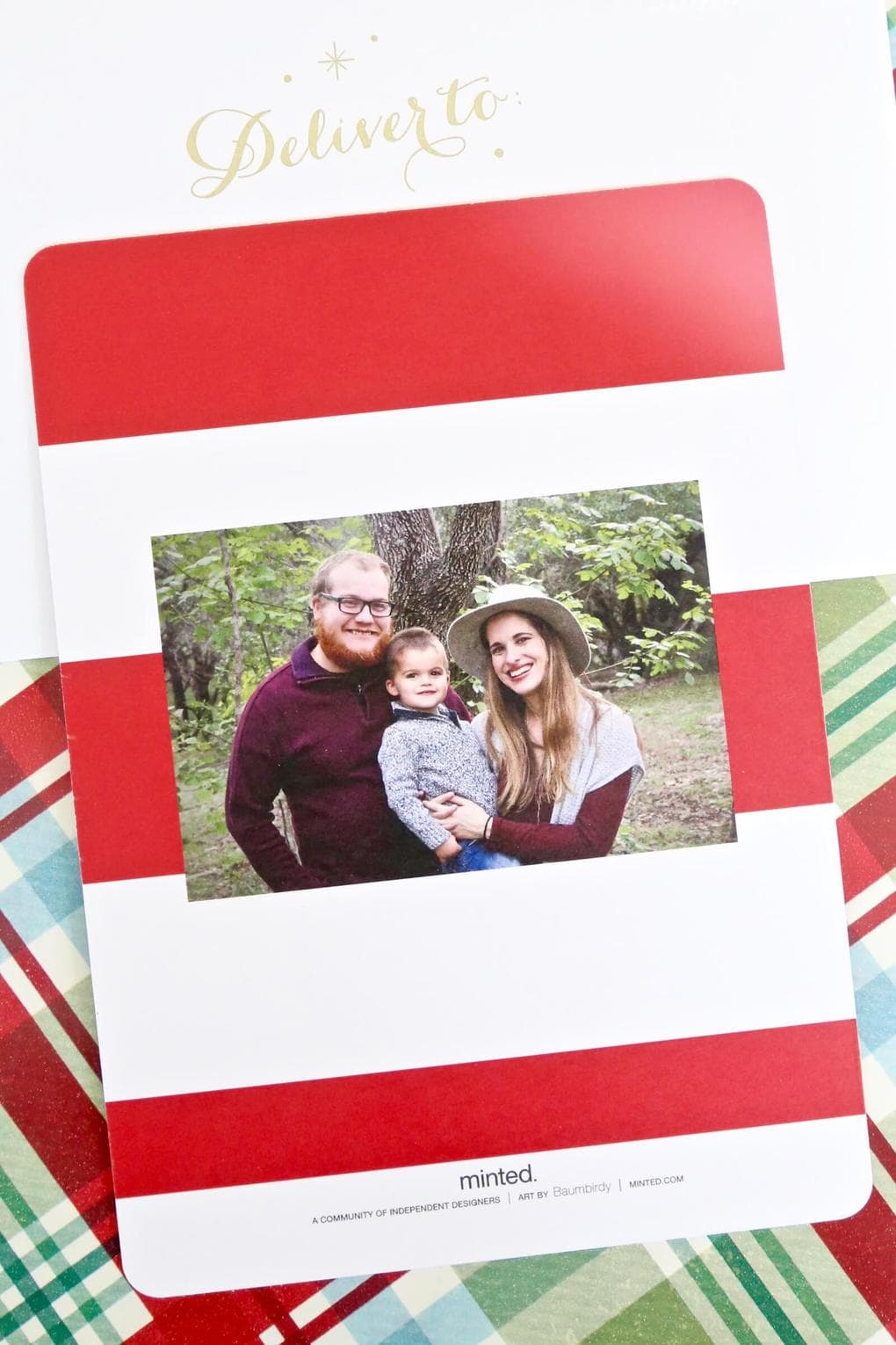 Our family's 2016 Christmas cards from Minted. They're so cute, and they make it so incredibly easy for you!