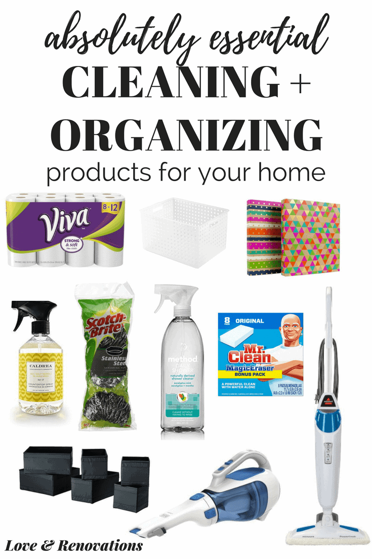 Cleaning and organizing products that you need for your home. Great ideas for spring cleaning, keeping your home organized, and staying on top of the cleaning! 