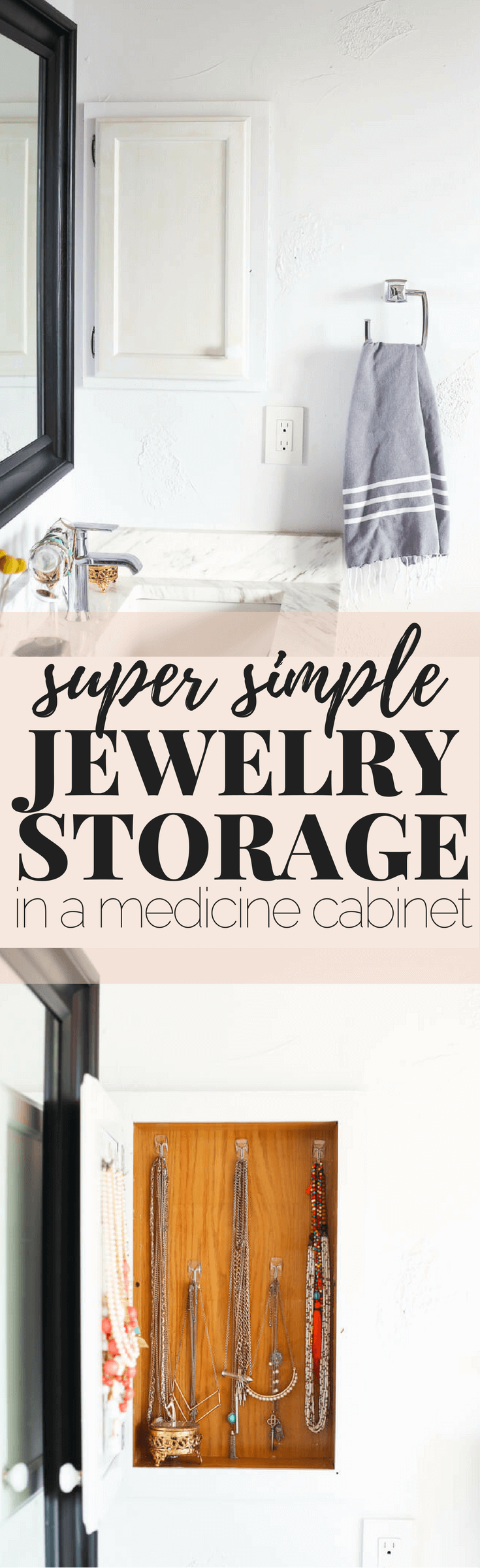 how to store jewelry in a medicine cabinet