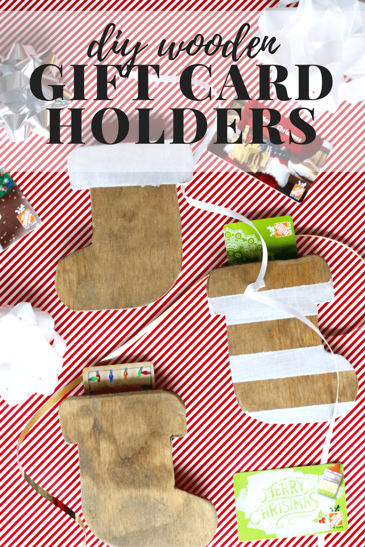 Need a unique and creative way to give a gift card? These wooden stocking gift card holders are so cute and so simple to make! This is the perfect gift idea for anyone on your list. 