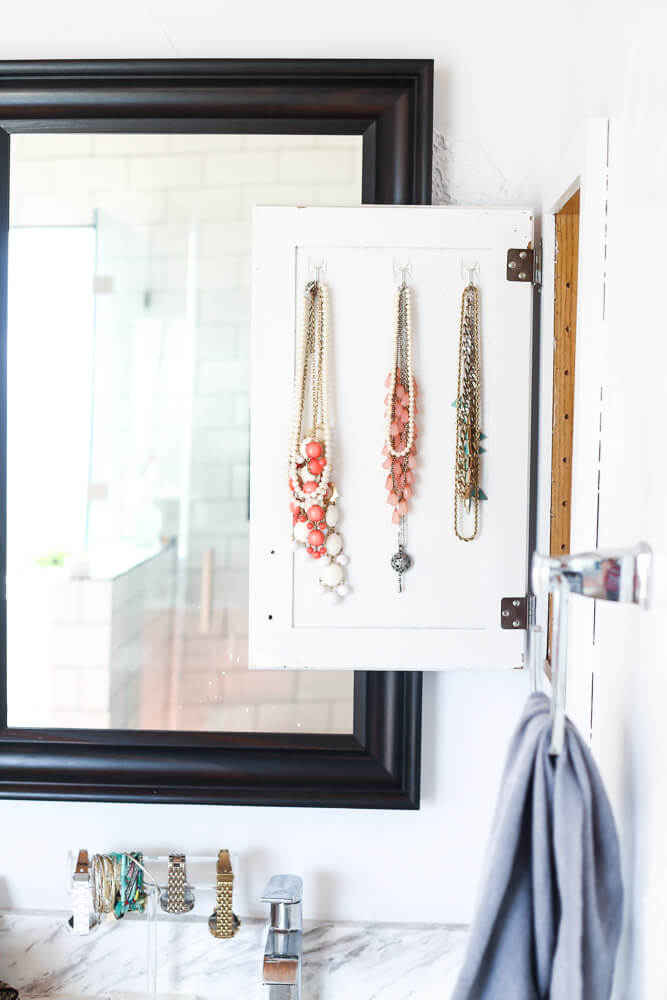 how to make a DIY necklace holder
