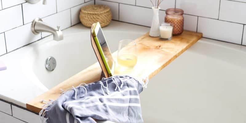 Diy Bathtub Tray Turn Your Bathroom Into A Spa Love Renovations A Quick And Simple Diy Wooden Bathtub Tray Ipad Holder An Easy Modern