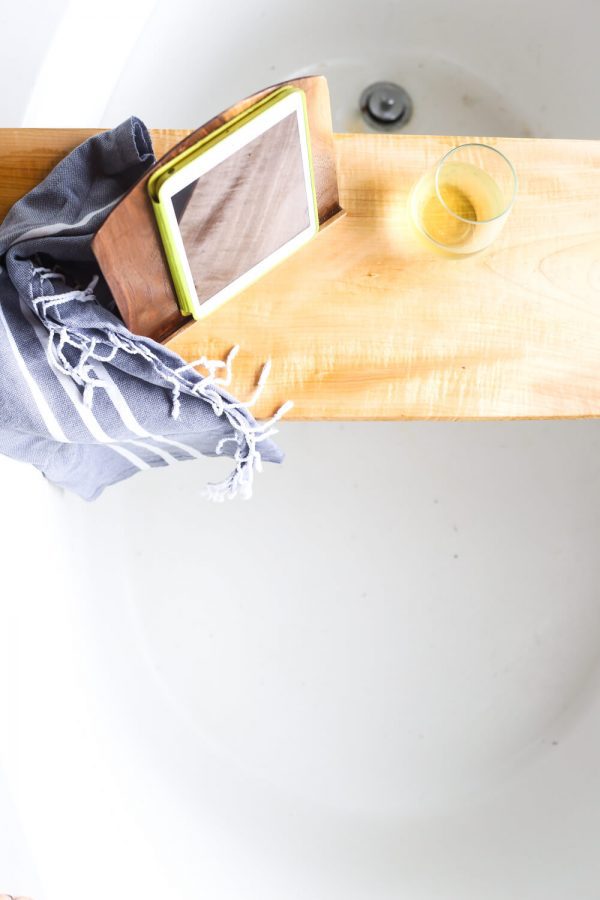 DIY Bathtub Tray (Turn Your Bathroom Into a Spa!) Love & Renovations