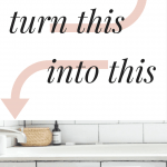 Easy IKEA hack! How to turn this BEKVAM stool into a gorgeous, farmhouse inspired stool for your kitchen, bathroom, or anywhere in the house! Great for kids, and it's gorgeous too!