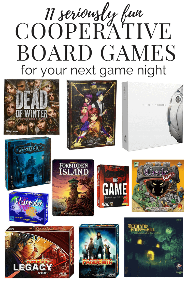 Cooperative board games to play with your friends, family, or on date night. Board games are a great way to spend time together, and these are the best board games for adults to play together! 