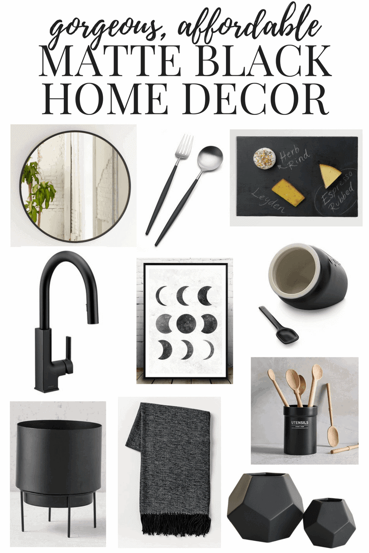 Matte Black Home Decor Inspiration Love & Renovations