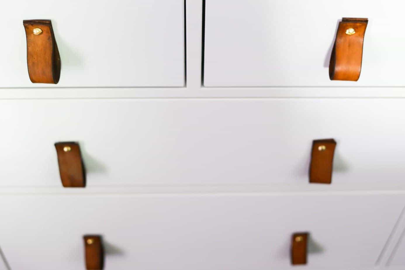 How To Make Diy Leather Drawer Pulls Love Renovations