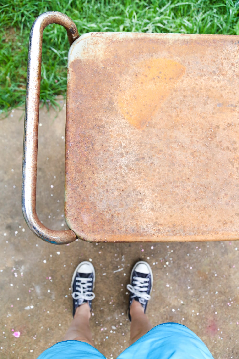 Rusty bar cart