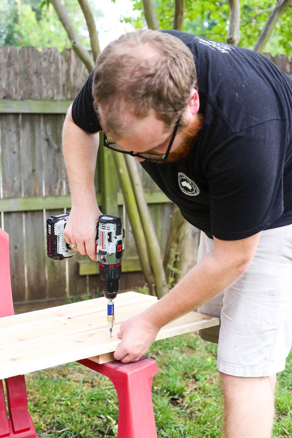 Building a ladder plant stand