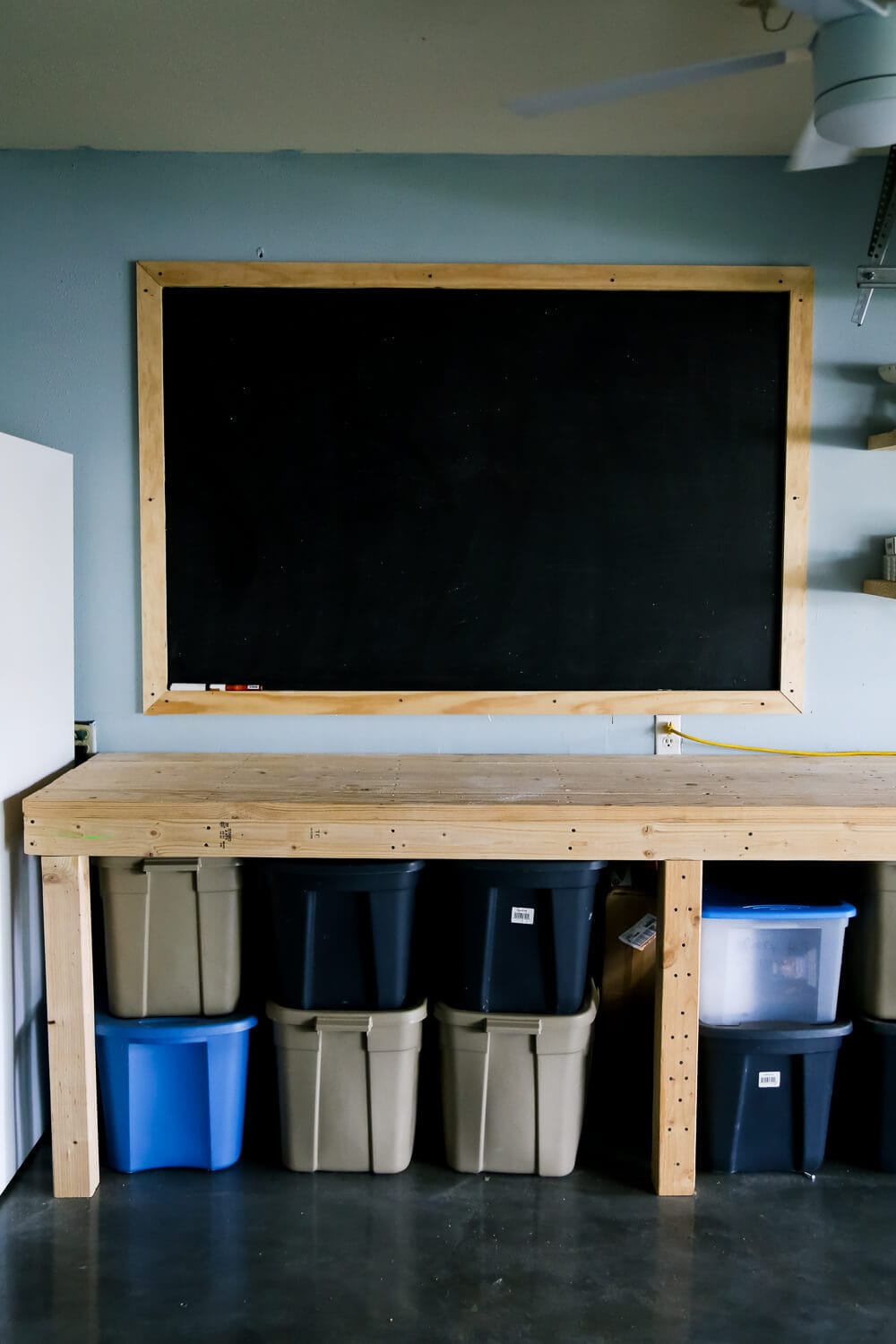 finished large wall chalkboard