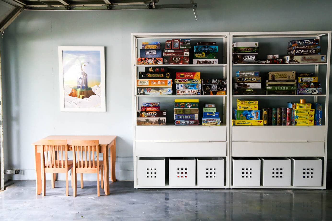 Ideas for how to organize your garage and turn it into a space where you can work on projects, build, and store whatever you need - and keep it looking nice, too!