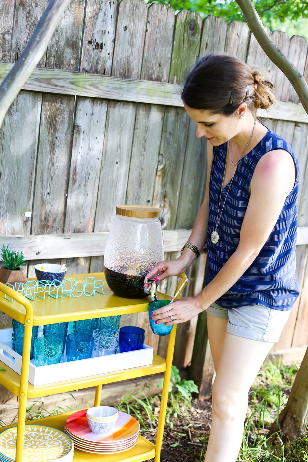 Easy rusty furniture makeover