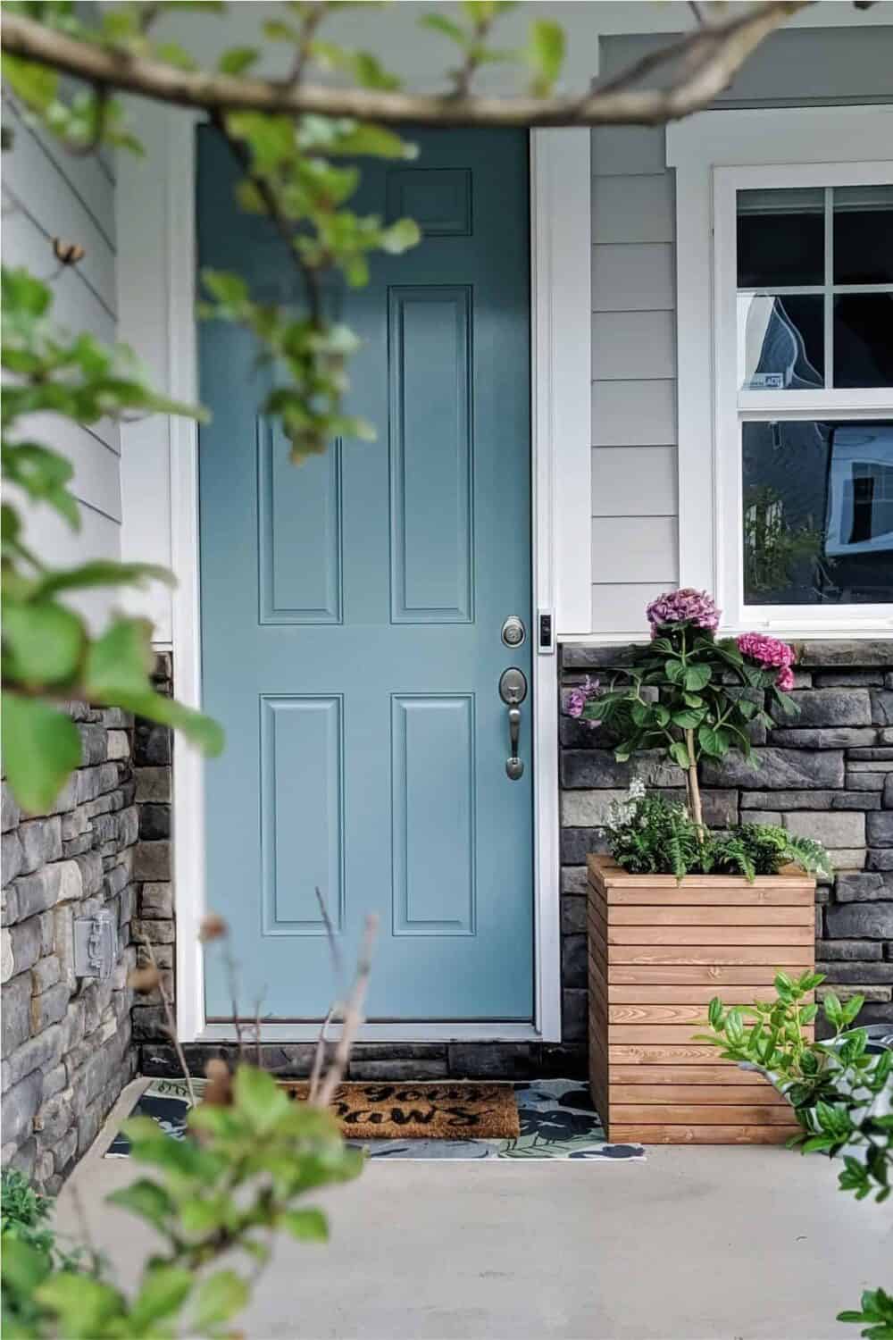 DIY modern wood planter box