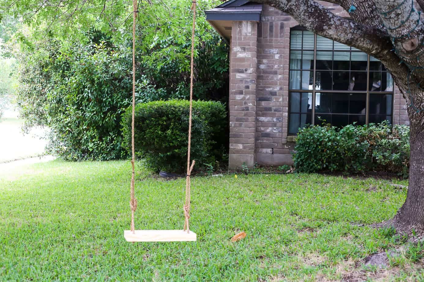 how to build a tree swing