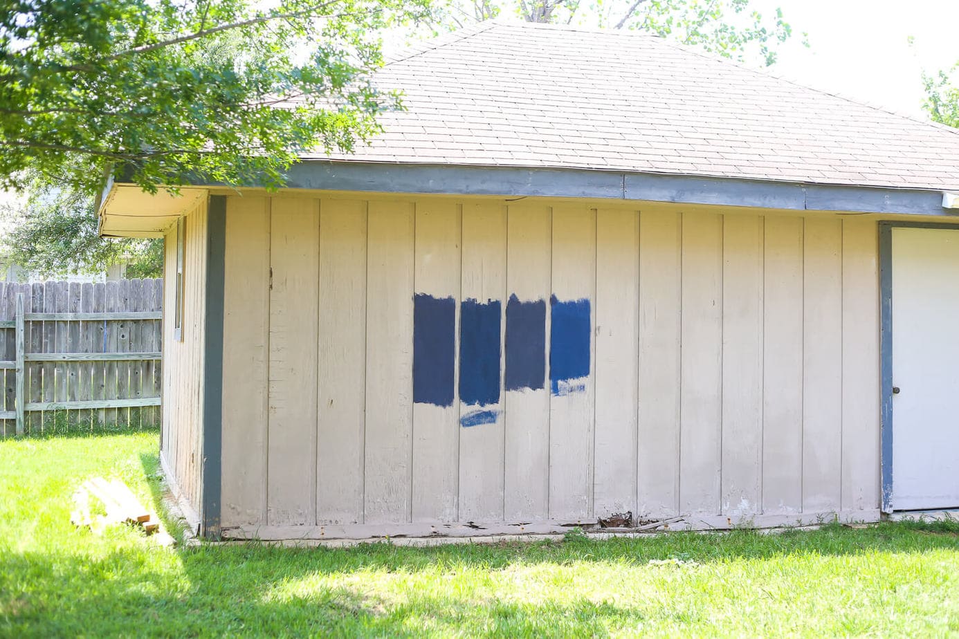 How to paint an exterior building using a paint sprayer - it will make a huge difference in how your entire yard looks and feels! 
