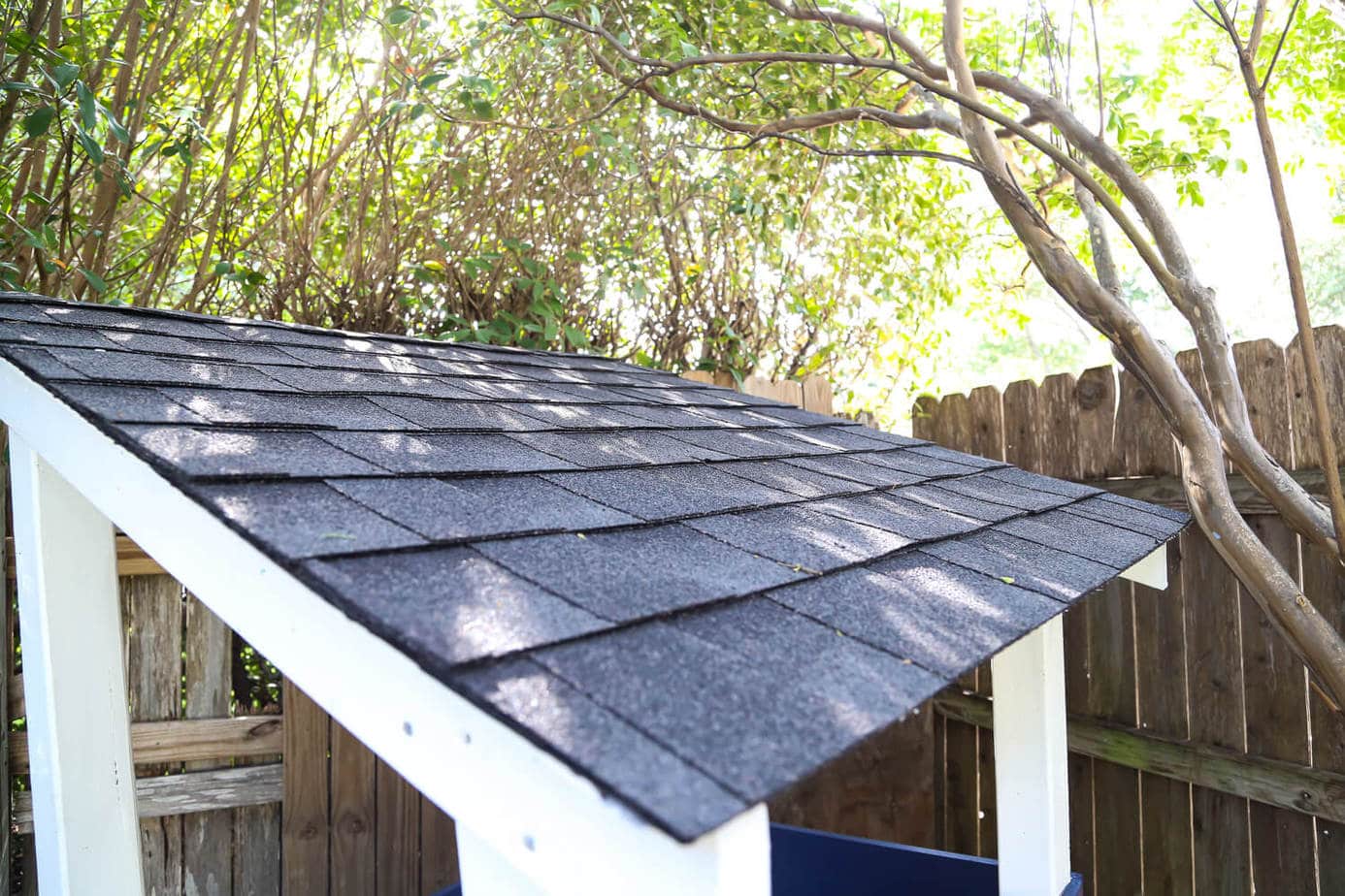 How to install shingles on a playhouse roof